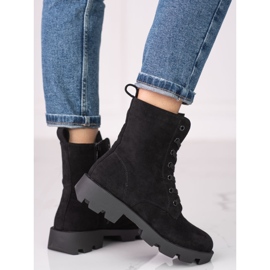 Women's Shelovet black laced suede bags 1