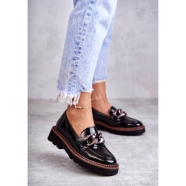 Vinceza Lacquered Loafers On The Black Reidun Platform 1