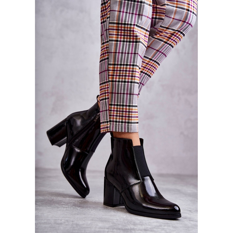 PL4 Classic Lacquered Boots La.Fi 260035B-LA Black 1