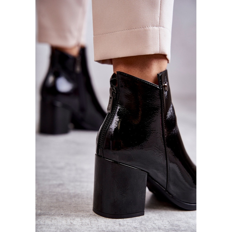 PL4 Women's Lacquered Boots La.Fi 260039B-LA Black 2