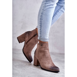 PL4 Women's Suede Ankle Boots La.Fi 260039DTA-SU Beige 1
