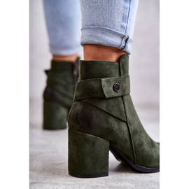 PL4 Women's Suede Booties La.Fi 260041BGR-SU Green 2