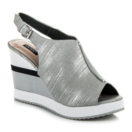 Vices Comfortable wedge shoes grey 3