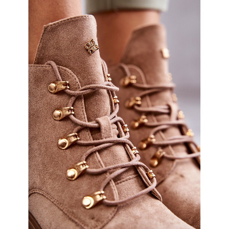 S.Barski Classic Women's Suede Beige Telma Boots 2