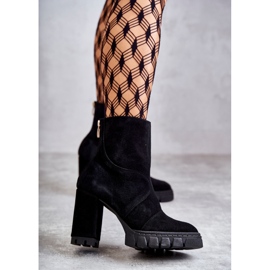 Suede Black Boots On Heel Elia 2