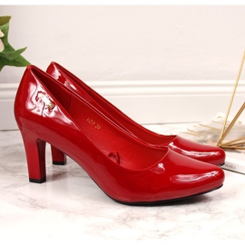 Pumps lacquered on the post red Sergio Leone 2