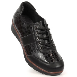 Black leather lace-up shoes for women Filippo 1 Black leather lace-up shoes for women Filippo 1