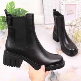 Women's boots Jodhpur boots with black insulated Black Filippo PAW375 1