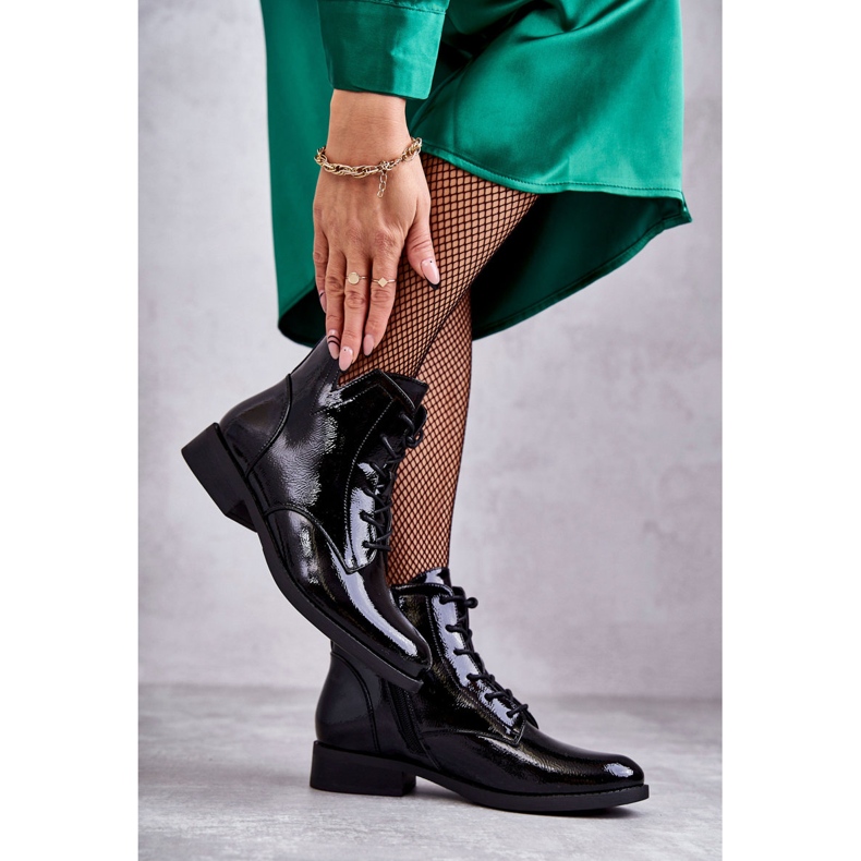 S.Barski Classic Lacquered Boots Women's Jodhpur boots Bello black 1