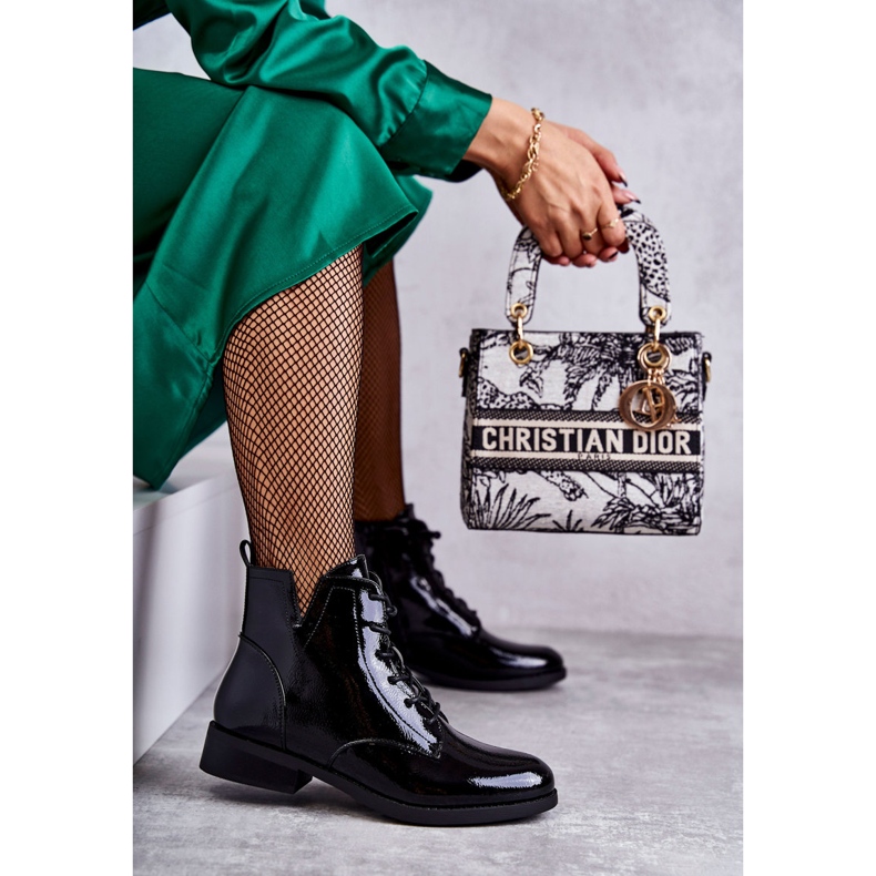 S.Barski Classic Lacquered Boots Women's Jodhpur boots Bello black 2