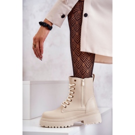 Women's Warm Leather Boots Light Beige Dorchen 2
