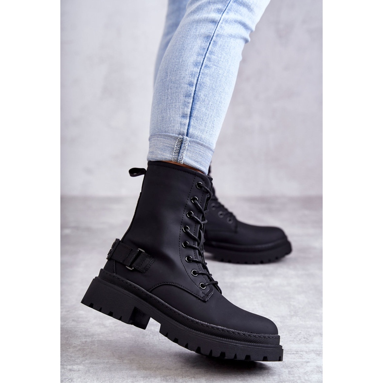 Women's Black Warm Boots With Zipper Fabiola 1