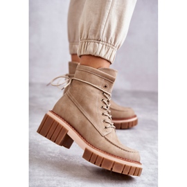 Women's Fashionable Warm Boots Beige Gerda 1