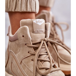 Hiking boots on the Lee Cooper LCJ-22-44-1352L Beige platform 2 Hiking boots on the Lee Cooper LCJ-22-44-1352L Beige platform 2