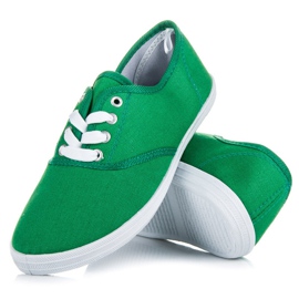 New Age lace-up sneakers green 1
