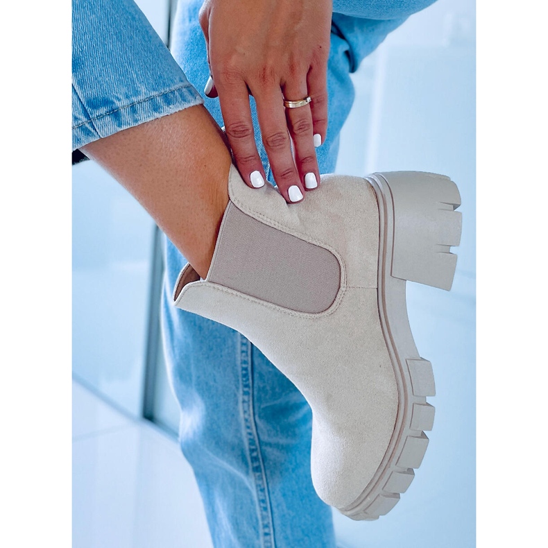Women's Chelsea boots Aime Beige Suede 1 Women's Chelsea boots Aime Beige Suede 1