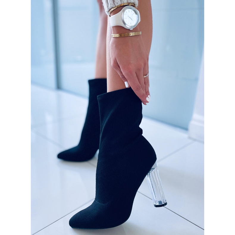 PA1 Boots with transparent Tina Black heel 1