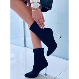 PA1 Boots with transparent Tina Black heel