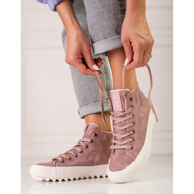 Women's Big Star EE274113 sneakers pink 1