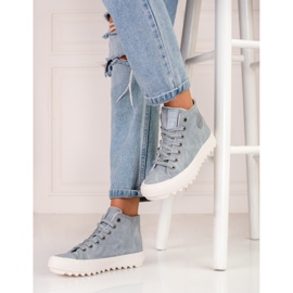 Women's Big Star EE274115 sneakers blue 2