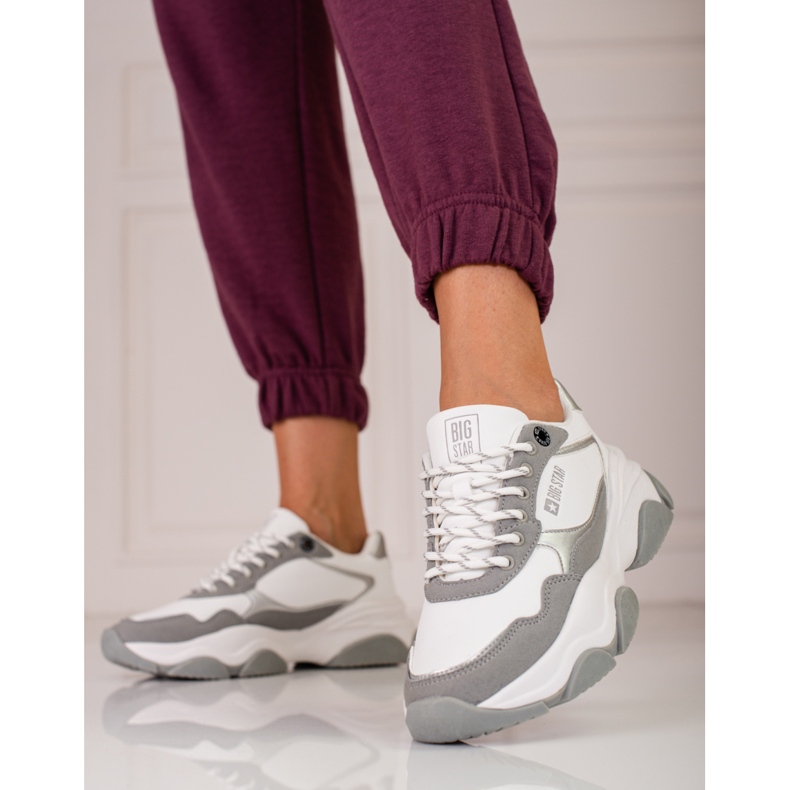 Women's Big Star sneakers KK274384 white 1