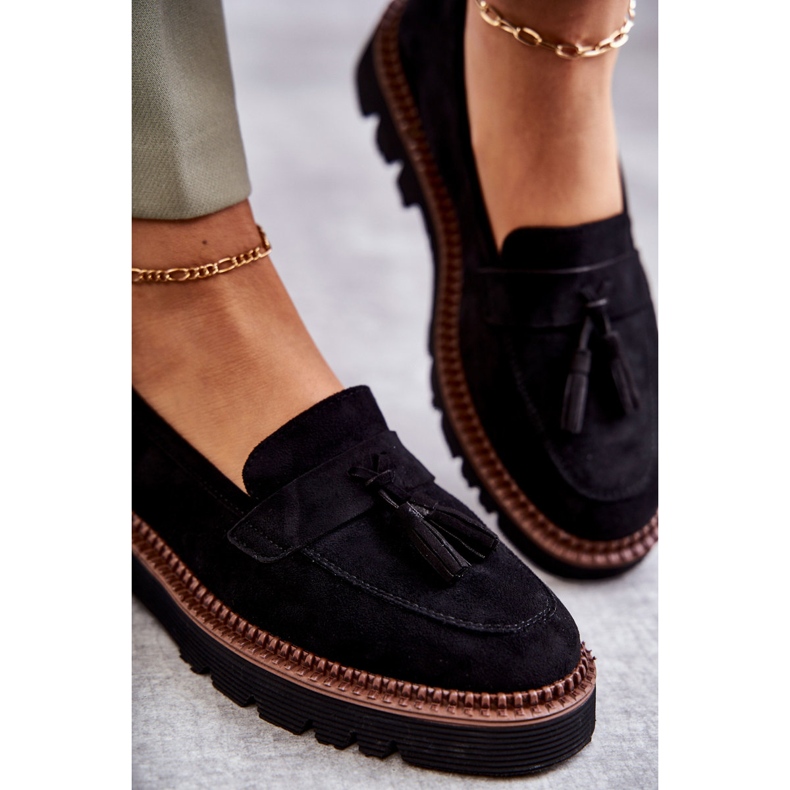 Vinceza Women's Suede Shoes On The Black Unni Platform 2