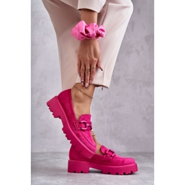Vinceza Women's Suede Shoes On The Pink Gunn Platform 2