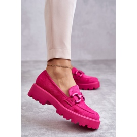 Vinceza Women's Suede Shoes On The Pink Gunn Platform 1