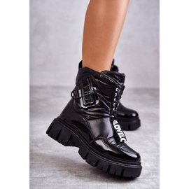 PM1 Women's Black Warm Snow Boots With Zipper Marit 2