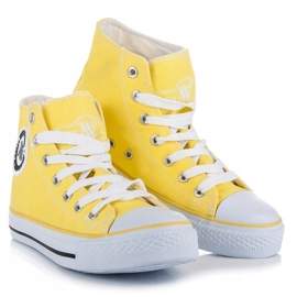 New Age Tied high sneakers yellow 1