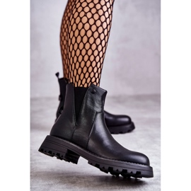 PJ1 Leather Warm Boots On Flat Heels Black Salome 1 PJ1 Leather Warm Boots On Flat Heels Black Salome 1