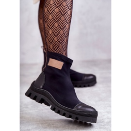 Women's fabric boots Nicole 2703 Black 2