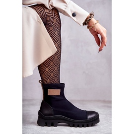 Women's fabric boots Nicole 2703 Black 1