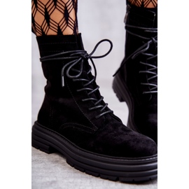 S.Barski Women's Suede Boots Tied Black Afra 2 S.Barski Women's Suede Boots Tied Black Afra 2