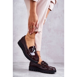 Sergio Leone Lacquered Loafers On The Burgundy Kjersti Platform 2