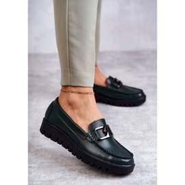 Sergio Leone Loafers on the Platform Green Kjersti 1