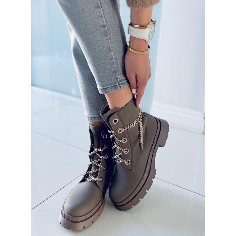 Lace-up boots from Lohan Khaki brown 2