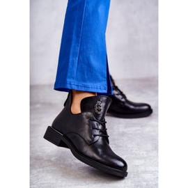 Vinceza Leather Lace-up Boots With Cutouts Black Fabiana 1