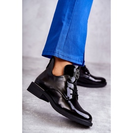 Vinceza Lacquered Laced Boots With Cutouts Black Fabiana 1