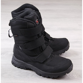 American Club black waterproof trekking snow boots 1