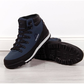 Trekking shoes waterproof warmed navy blue American Club 1