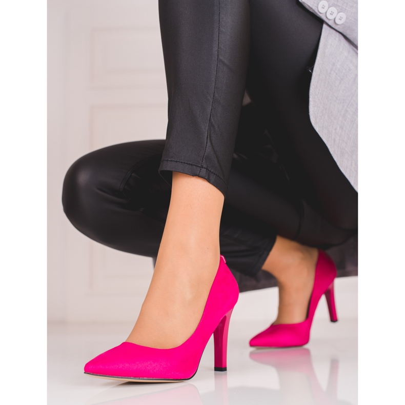 Women's pumps with high heels Shelovet pink 1 Women's pumps with high heels Shelovet pink 1