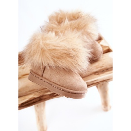 Children's Snow Boots With Fur Beige Ariana 1