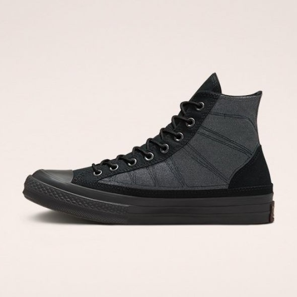 Converse all star hi boot black mono gum hot sale