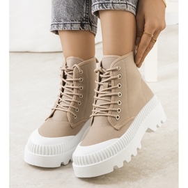 Brown Roxo sneakers khaki green 1
