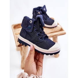 Children's High-top Sneakers, Navy Blue Tobby 2 Children's High-top Sneakers, Navy Blue Tobby 2