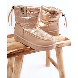 Children's snow boots Big Star KK374221 Beżowo-Złote beige 2 Children's snow boots Big Star KK374221 Beżowo-Złote beige 2