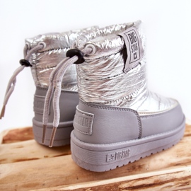Children's snow boots Big Star KK374218 Szaro-Srebrne silver grey 5