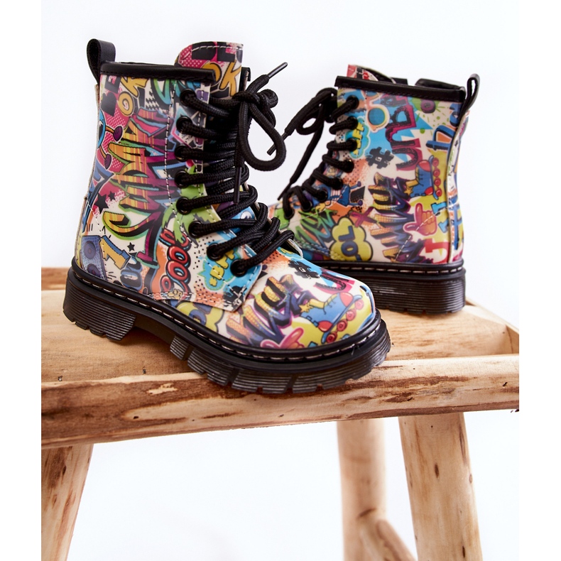 FR1 Children's Warm Boots Print Multicolored Dexi 2