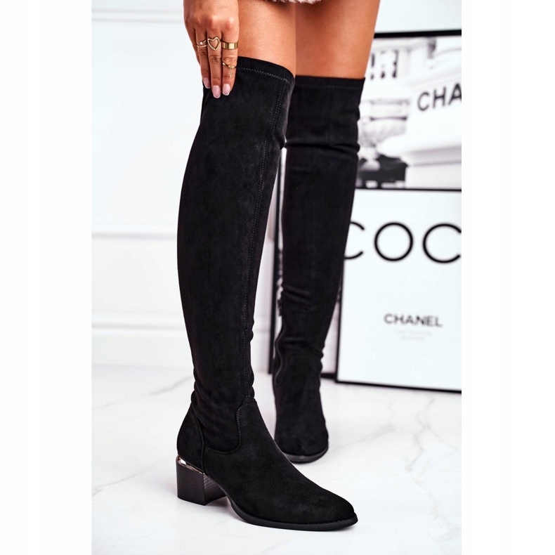 Long boots lycra suede Evento 20KZ35-3330 Black 1